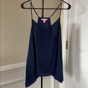 Lilly Pulitzer Silk Size M Handkerchief hem Cami